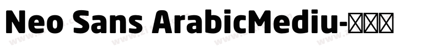Neo Sans ArabicMediu字体转换